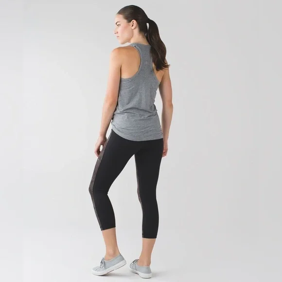 LULULEMON Wunder Under Crop II *Full-On Luon Golden Godess Cashew Multi Size 6 - Picture 2 of 11